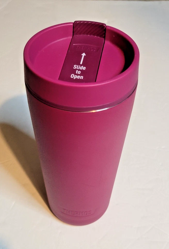 Termo Vaso de Viaje Acero Inoxidable 18oz Tapa Deslizante Acero Inoxidable Foto 1 de 4