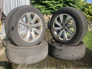 Citroen C4 2010 Grand Picasso Set Of 4 Alloy Wheels With Good Tyres. 215/55/R16 - Picture 1 of 5