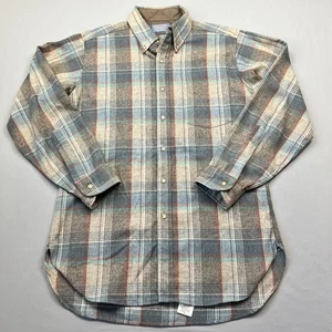 Camisa De Colección Pendleton Para Hombre Mediana Lana Virgen Abotonada Bolsillo a Cuadros - Imagen 1 de 9