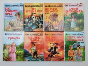 (8) Great Illustrated Classics Small Hardcover Book Lot - Picture 1 of 4