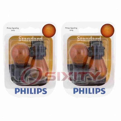 2 bombillas de señal de giro delanteras Philips para Jaguar S-Type XF XFR XK kr Foto 1 de 4