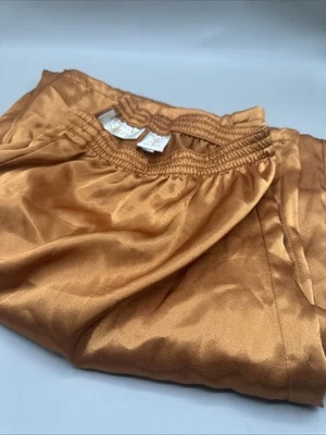 Calça pijama pequena vintage Victorias Secret etiqueta dourada cetim sono Y2K VS - Imagem 1 de 4