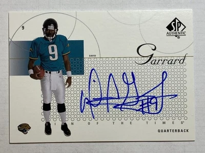 2002 SP Authentic Sign of the Times David Garrard #ST-DG Rookie Auto AU RC - Image 1 of 2