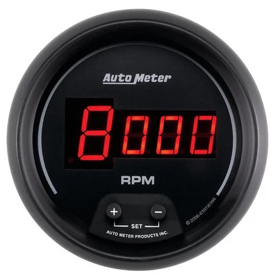 AutoMeter 6397 Sport-Comp Digital 3-3/8" In-Dash Tachometer Gauge, 0-10000 RPM - Image 1 of 3