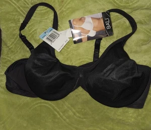 Neu mit Etikett Bali 3383 Passion for Comfort Bügel-BH schwarz Größe 36C seidiges Futter - Bild 1 von 8