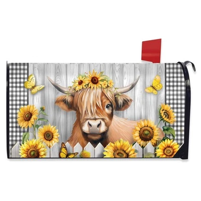 Briarwood Lane Highland Cow Large Oversized Mailbox Cover - Image 1 of 2