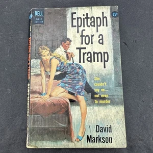 Epitaph for a Tramp David Markson vintage crime sleaze GGA Dell McGinnis - Picture 1 of 21
