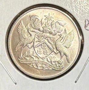 Moneda de 50 centavos de Trinidad y Tobago 1972 sin circular-km#13-de colección=375.000 - Imagen 1 de 4