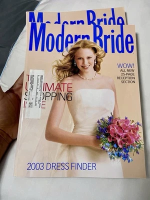 modern bride magazine 2003 400+ pages Foto 1 de 3