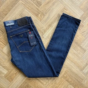 BNWT Emporio Armani Jeans J06 Slim Fit Stretch Dark Blue Denim Mens Size W31 L32 - Picture 1 of 22