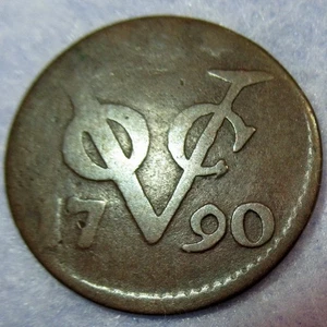 Certificate of Authenticity 1790 New York Penny VOC Zeeland Dutch Colonial Cent - Picture 1 of 4