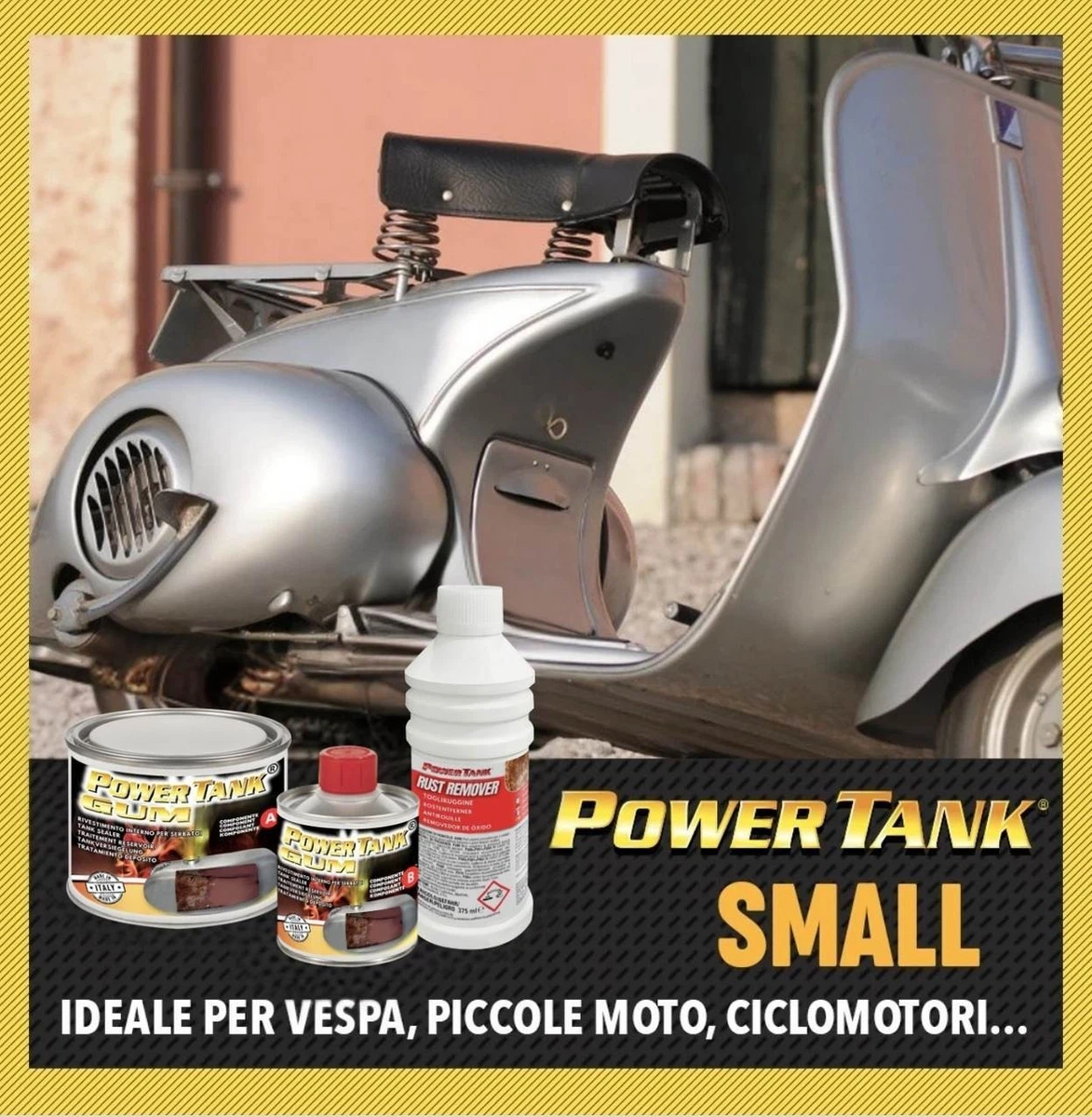 POWER TANK - Trattamento Serbatoio Moto 2 X 8/10 Litri Kit Piccolo - Foto 8
