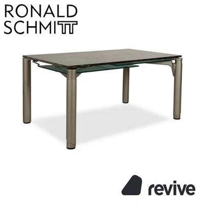 Mesa de comedor Ronald Schmitt 801E Stone gris función extensible 155-104 5/16x35 Foto 1 de 4
