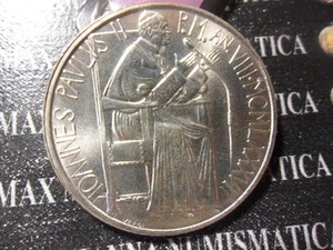 VATICANO GIOVANNI PAOLO II 1000 LIRE ARGENTO ANNO VIII 1986 - Picture 1 of 1