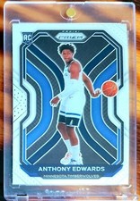 Anthony EDWARDS 🔥 TIMBERWOLVES 🏀 2020-21 PANINI PRIZM * RC * ROOKIE CARD