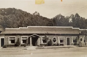 Ogle's Cafe, Gatlinburg, TN Postkarte Tenn Tennessee RPPC Echtbild Rechteck  - Bild 1 von 3