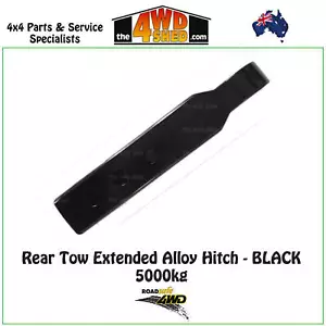 ROADSAFE 4WD EXTENDED REAR TOW HITCH ALUMINUM 50mm MULTI FIT - BLACK RTH006 - Picture 1 of 3
