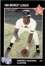 1988 Midwest League All-Stars Grand Slam #2 Andres Santana Dominican Republic DR