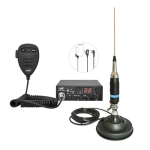 Radio CB ESCORT HP 8001L casque ASQ + HS81 + antenne CB PNI S9 avec aimant - Zdjęcie 1 z 6