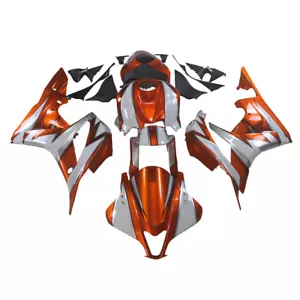 Orange White Fairings for Honda CBR600RR F5 2007-2008 Injection Plastic Bodywork - Picture 1 of 9