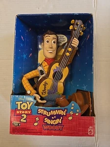 Neu im Karton 1999 Toy Story 2 Strummin' Singin' Woody Cowboy Puppe in Box Disney Pixar - Bild 1 von 6