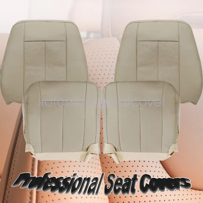 Capa de assento frontal perfurada inferior e traseira bronzeada NOVA para Ford Expedition 2007-2014 - Imagem 1 de 4