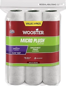 Wooster R335-9 Micro Rullo di Peluche 9 in Coperchio con Nap 5/16" - Confezione da 3 - Foto 1 di 1