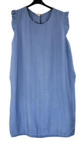 Ladies Italian Lagenlook Back Button Detail Summer Midi Dress. - Picture 1 of 28