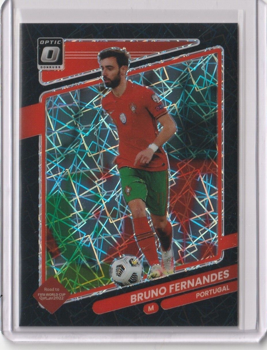 2021-22 Panini Donruss Optic BLACK VELOCITY /25 Bruno Fernandes #118 Portugal