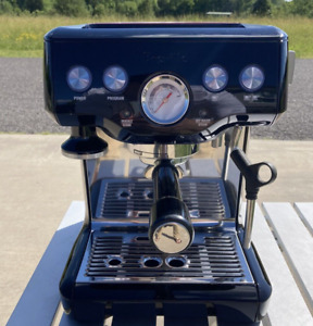 Breville BES840BSXL Infuser Espresso Machine Black Sesame Tested Works $599 MSRP
