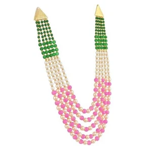 Shell Pearl Base Metal Emerald Green Light Pink White Beads for Women - Picture 1 of 3