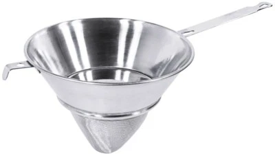 Gazesieb, Spitzsieb, Edelstahl 18/10, Ø19,5-23 cm wählbar - Bild 1 von 2