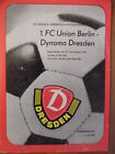 + Dynamo Dresden - 1.FC Union Berlin 27.11. 1982 Oberliga Fuballprogramm 27
