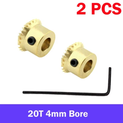 Engranaje cónico de diente de paraguas de metal 0,5 M-20 T engranaje de motor helicoidal 20 dientes diámetro de 4 mm Foto 1 de 4