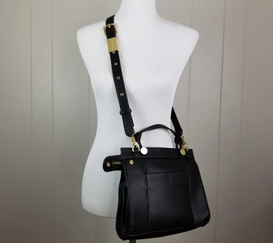 Cartera FOLEY y CORINNA Dione, Negra, Aspecto Elegante, Excelente Estado Foto 1 de 4