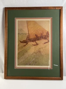 Royal Hawaiian Hotel años 50, arte John Kelly, menú de restaurante grande, Big Surf - Imagen 1 de 11