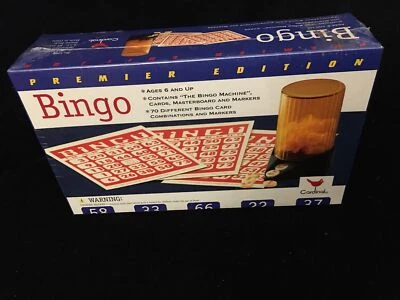 Premier Edition Cardinal Bingo Game Sealed w/ "The Bingo Machine" & 70 Bingo... - Image 1 of 2