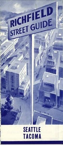 1951 Richfield Road Map: Seattle Tacoma NOS - Bild 1 von 1
