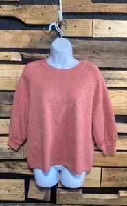 Madewell Rose Dust Telluride Crewneck Pullover Sweater Size XS - Picture 1 of 7