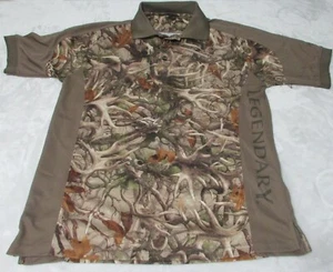 Polo Legendary Whitetails Para Hombres Mediano Camuflaje Estampado de Cuerno Manga Corta Exterior - Imagen 1 de 7