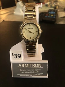 Armitron Women's Rose Gold-Tone Analog Watch with Swarovski Crystal Accents - Picture 1 of 4