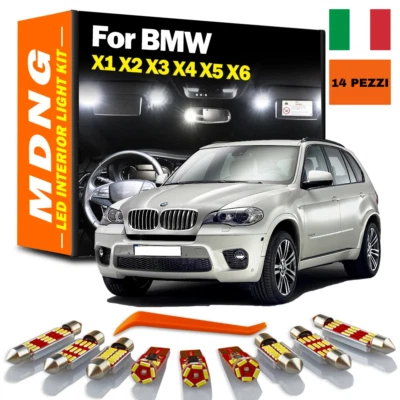Kit Luci a LED (14 pezzi) per interni BMW X5 E70 - CANBUS senza errori - Immagine 1 di 3