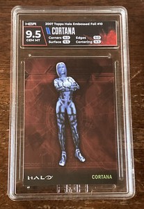 Halo XBOX Trading Card Topps 2007 Cortana Foil Cards Rare Graded HGA 9.5 Gem MT