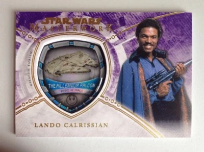 2018 Star Wars Masterwork Galactic Emblem Purple Lando Calrissian 10/50 Rebel - Image 1 of 4