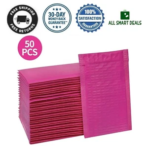 Sobres Con Burbujas Para Envios Rosa Resistente Al Agua Paquete De 50 Calidad - Picture 1 of 12