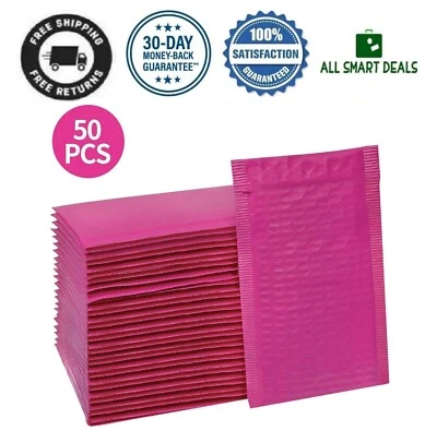 Sobres Con Burbujas Para Envios Rosa Resistente Al Agua Paquete De 50 Calidad - Image 1 of 4