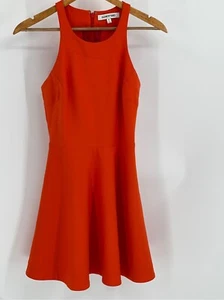 Eliabeth and James Dress Orange Tank Women 4 Skater A Line Sleeveless Racer - Picture 1 of 12