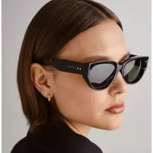 NEW Gucci Sunglasses GG1532SA 001 Black Grey Women Authentic - Picture 1 of 14