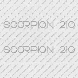 CHRIS CRAFT BOATS SCORPION 210 SILVER DECALS STICKERS 28" x 2.7" 2pcs. - Picture 1 of 3