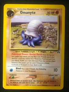 Pokemon 60/75 Omanyte Neo Discovery Common NM - Picture 1 of 2